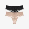 All Day Lace Thong 2 Pack