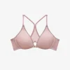 Bare Mesh Front Close Racerback Bra