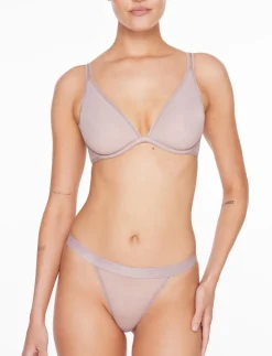 Bare Mesh Plunge Bra