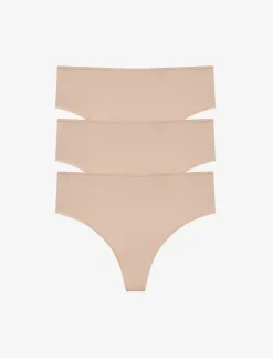 24/7® Classic High Waist Thong 3 Pack Box