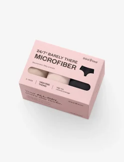 24/7® Classic High Waist Thong 3 Pack Box