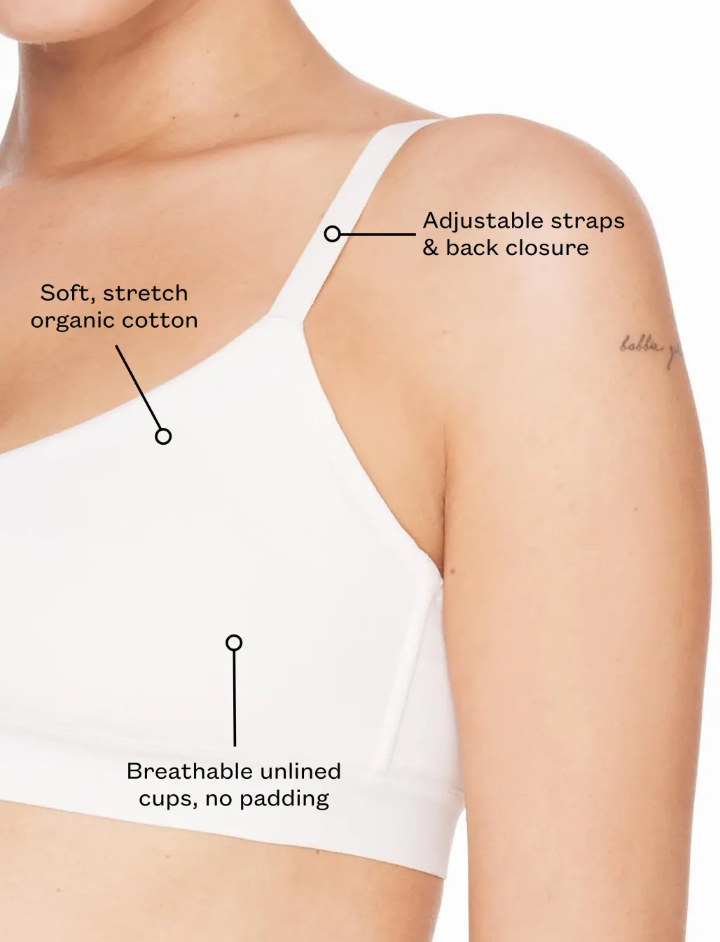 Organic Cloud Cotton Scoop Bralette