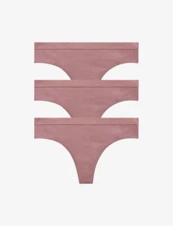 Organic Cloud Cotton Thong 3 Pack Box