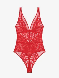 Rose Lace Unlined Bodysuit